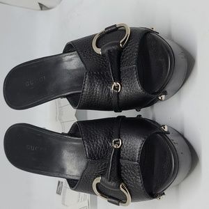 Gucci platform slides